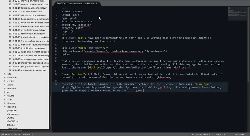 The editor